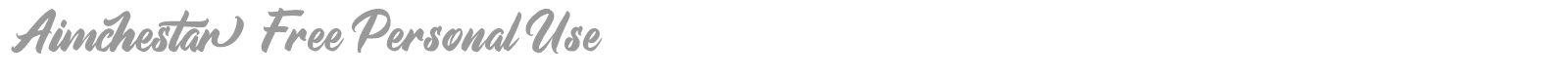 Aimchestar font preview